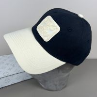 Miu Miu Baseball Cap With Square Embroidered Logo In Cotton Black/White